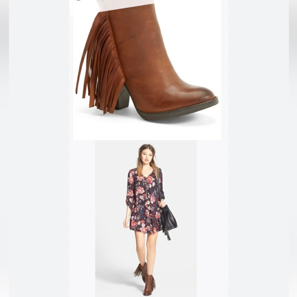 Steve Madden Brown Fringe Ankle Boots
Retail $225